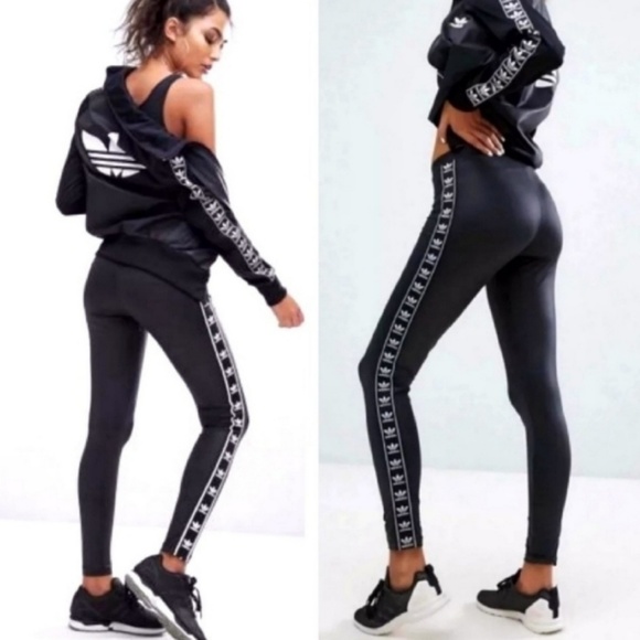 adidas wet look leggings